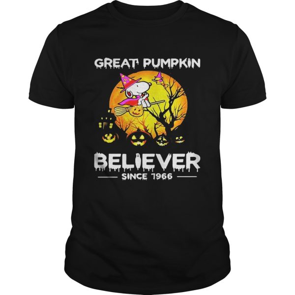 Halloween snoopy great pimpkin believer since 1966 shirt