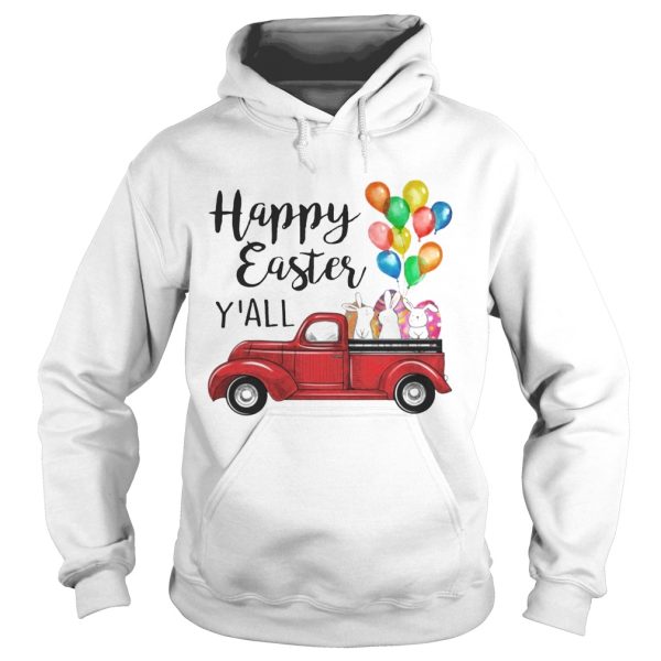 Happy Easter Y’all Bunny In Truck Easter Men Women T-shirt