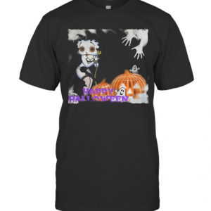 Happy Halloween Betty Boop Pumpkin Boo T-Shirt