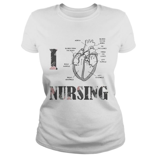 Heart – I Love Nursing Shirt