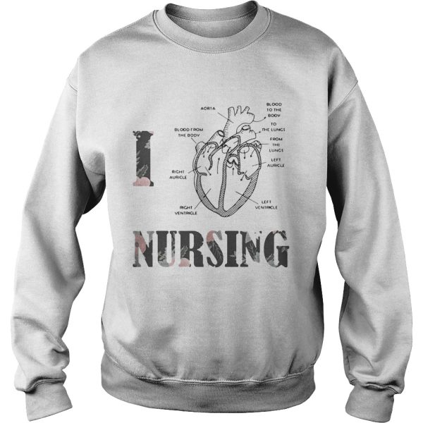 Heart – I Love Nursing Shirt