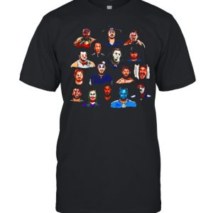 Horror Characters face Halloween shirt