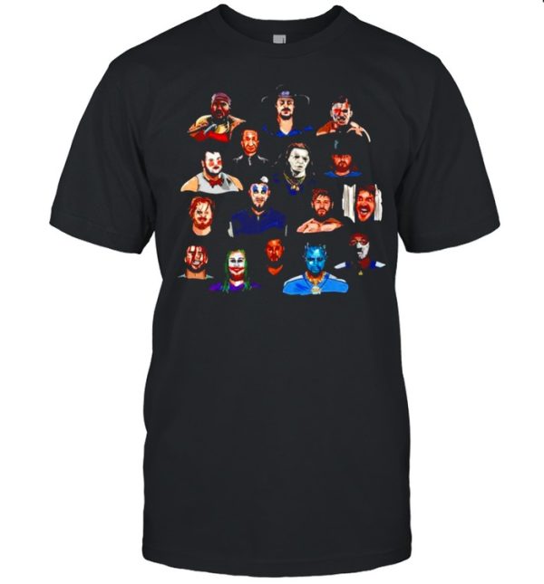 Horror Characters face Halloween shirt