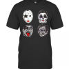Horror Movie Character Faces Halloween T-Shirt