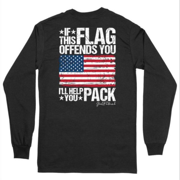 If This Flag Offends You I’ll Help You Pack American Flag Shirt