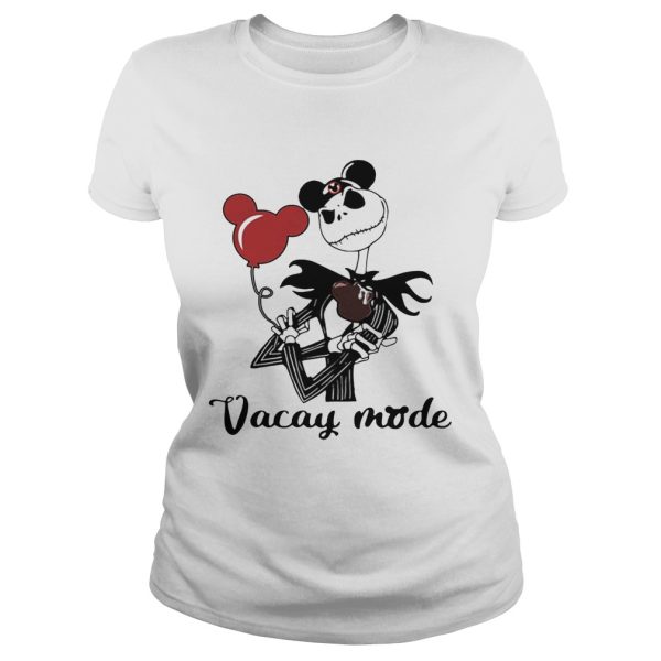 Jack Skellington vacay mode balloon mickey mouse shirt