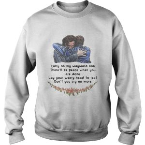 Jared Padalecki carry on my wayward son there'll be peace when you are done shirt 3