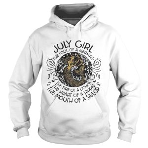July girl the soul of a mermaid the fire of a lioness shirt 2