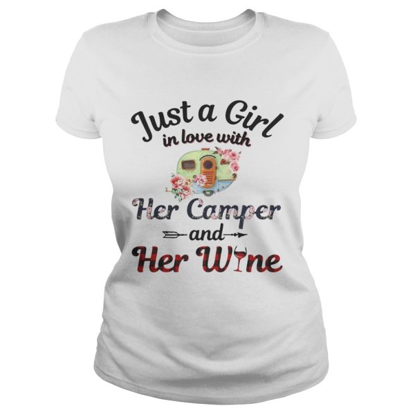 Just a girl in love with her camper and her wine shirt