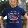 Keep america trumpless american flag shirt