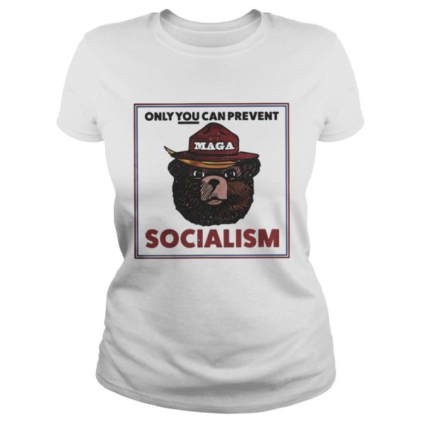 MAGA Bear only you can prevent socialism shirt