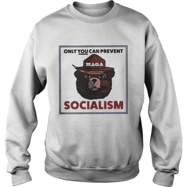 MAGA Bear only you can prevent socialism shirt