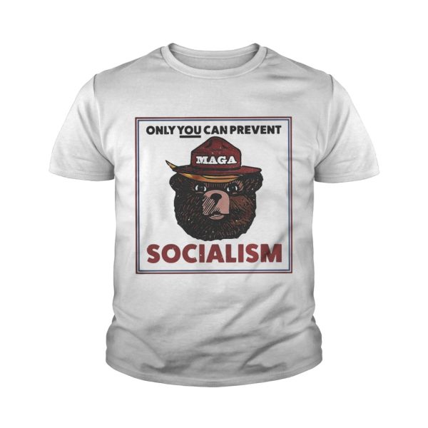 MAGA Bear only you can prevent socialism shirt