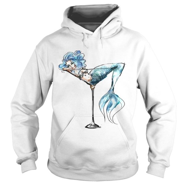 Mermaid and cocktail glass shirt