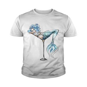Mermaid and cocktail glass shirt 4