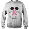 Mickey Mouse breast cancer warrior shirt