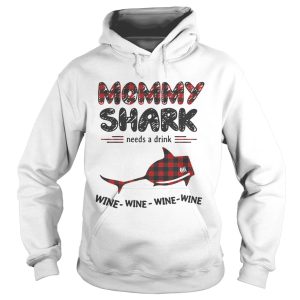 Mommy shark needs a drink wine wine wine wine shirt 2