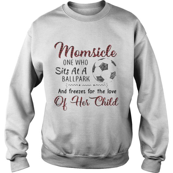 Momsicle one who sits at a ballpark and freezes for the love of her child shirt