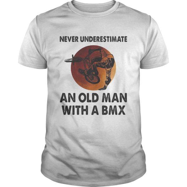 Never underestimate an old man with a BMX sunset shirt