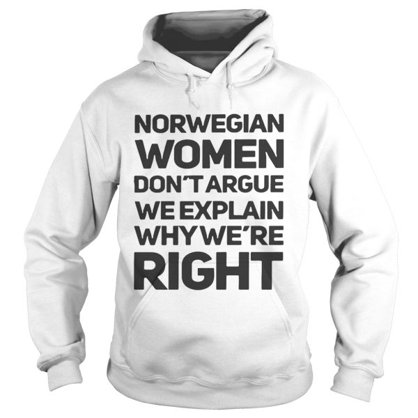 Norwegian Women Don’t Targue We ExPlain Why We’re Right Mug and shirt