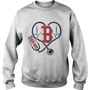 Nurse Boston Red Sox heart shirt 3