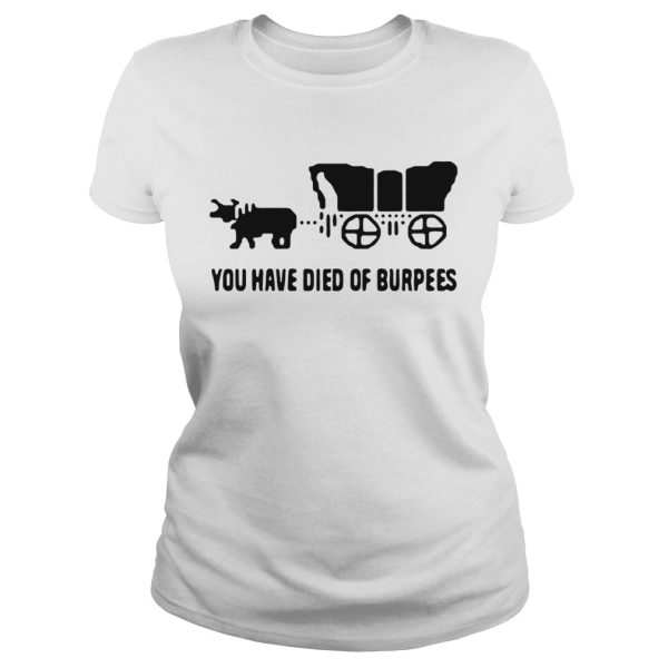 Oregon trail you have died of burpees shirt