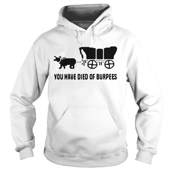 Oregon trail you have died of burpees shirt