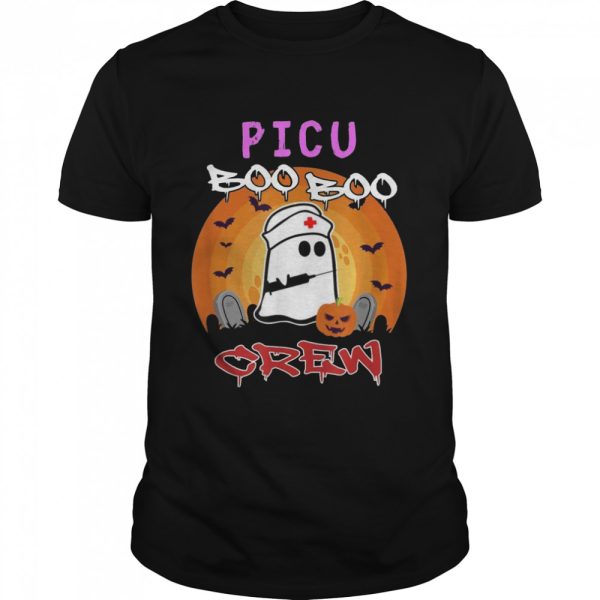 PICU Nurse Boo Boo Crew Halloween Sunset Shirt