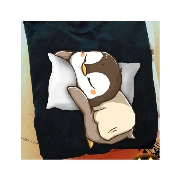 Penguin cute sleeping shirt, Penguin gifts