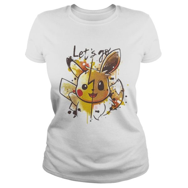 Pikachu and Eevee Lets go shirt