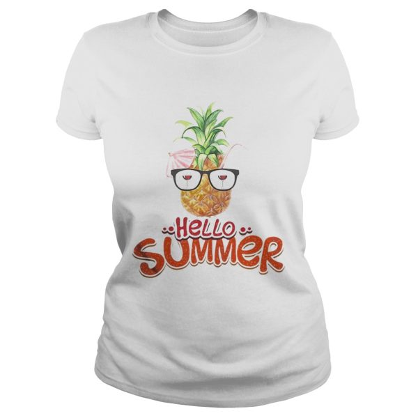 Pineapple hello summer wine shirt