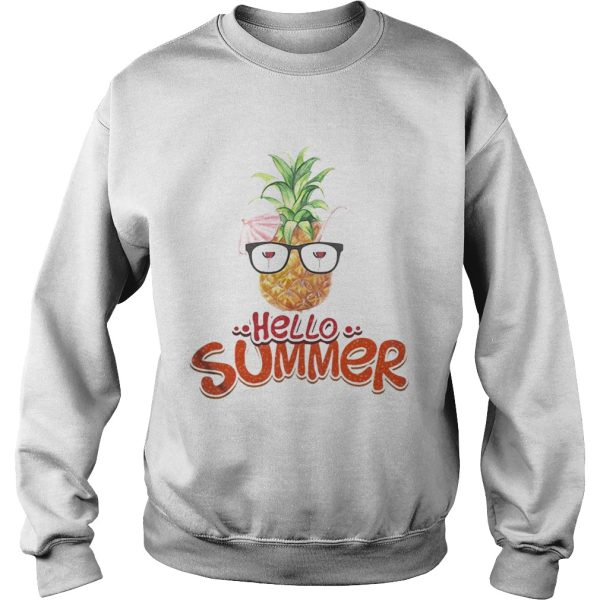 Pineapple hello summer wine shirt