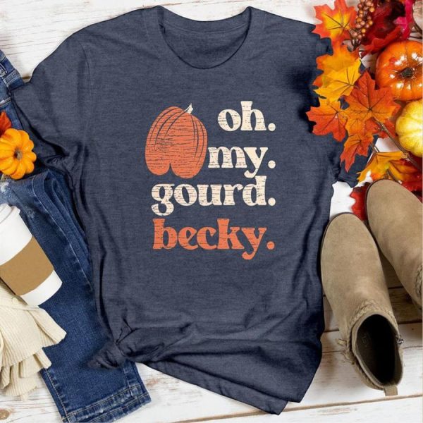 Pumpkin oh my gourd becky halloween vintage shirt