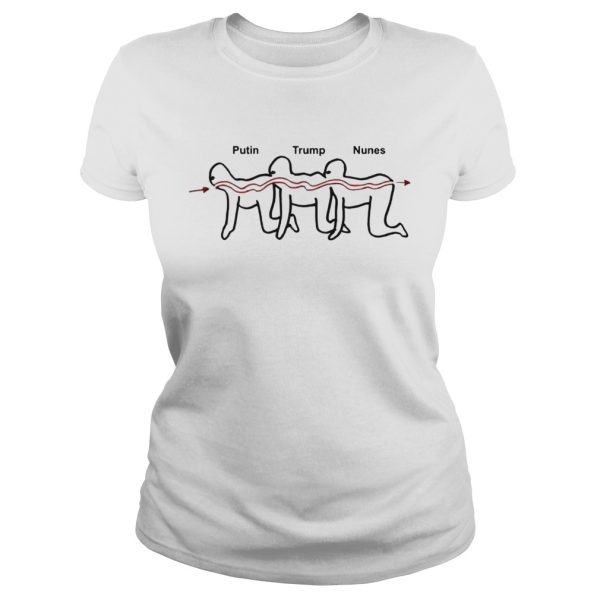 Putin Trump Nunes Human Centipede Shirt