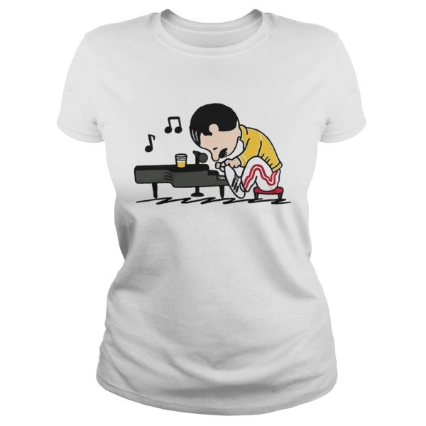 Queenuts Queen’s Freddie Mercury in the style of Peanuts shirt