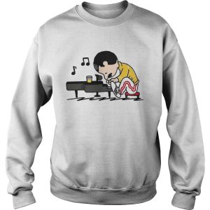 Queenuts Queen's Freddie Mercury in the style of Peanuts shirt 3