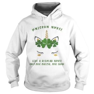Saint Patrick's Day Unicorn Nurse Like A Regular Nurse Shirt 2