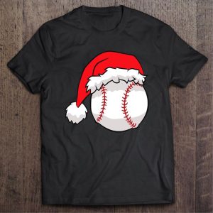 Santa baseball christmas shirt Baseball gifts Christmas gifts 1