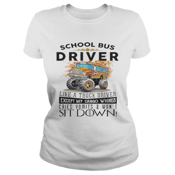 School bus driver like a truck drivers shirt