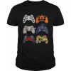 Skeleton Zombie Gaming Controllers Mummy Halloween Game Love T-Shirt