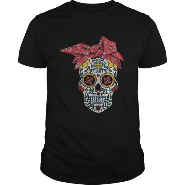 Skull Hippie Red Bow shirt