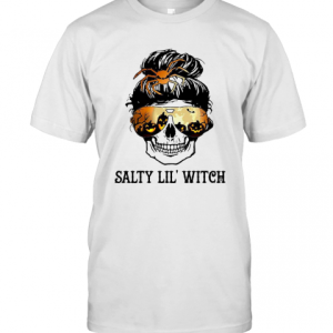 Skull Salty Lil Witch Halloween T-Shirt