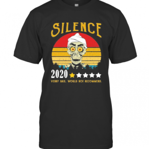 Skull Silence 2020 Very Bad Would Not Recommend Vintage Retro Stars T-Shirt