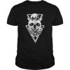Skull butterfly death head moth tattoo shirt