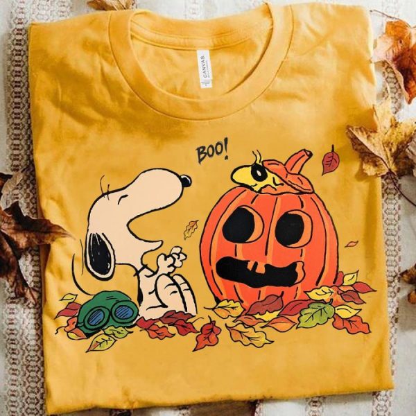 Snoopy Boo Pumpkin Thanksgiving Halloween Shirt