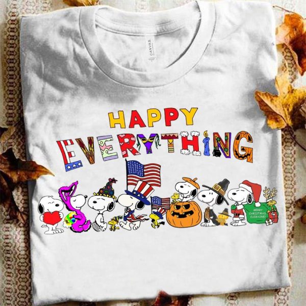 Snoopy all holidays happy everything shirt