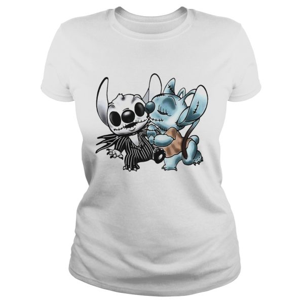 Stitch and Angel Jack Skellington The Nightmare Before Christmas shirt