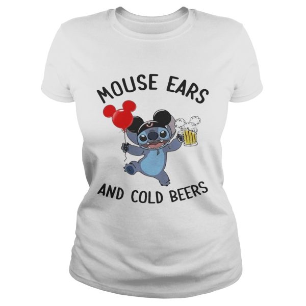 Stitch mouse ears and cold beers shirt