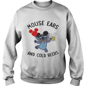 Stitch mouse ears and cold beers shirt 3