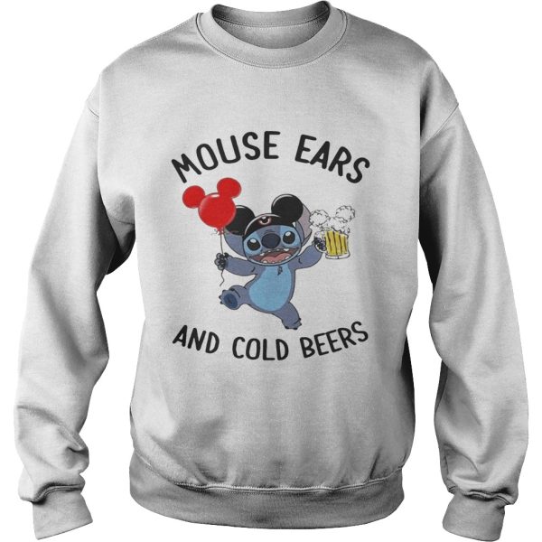 Stitch mouse ears and cold beers shirt